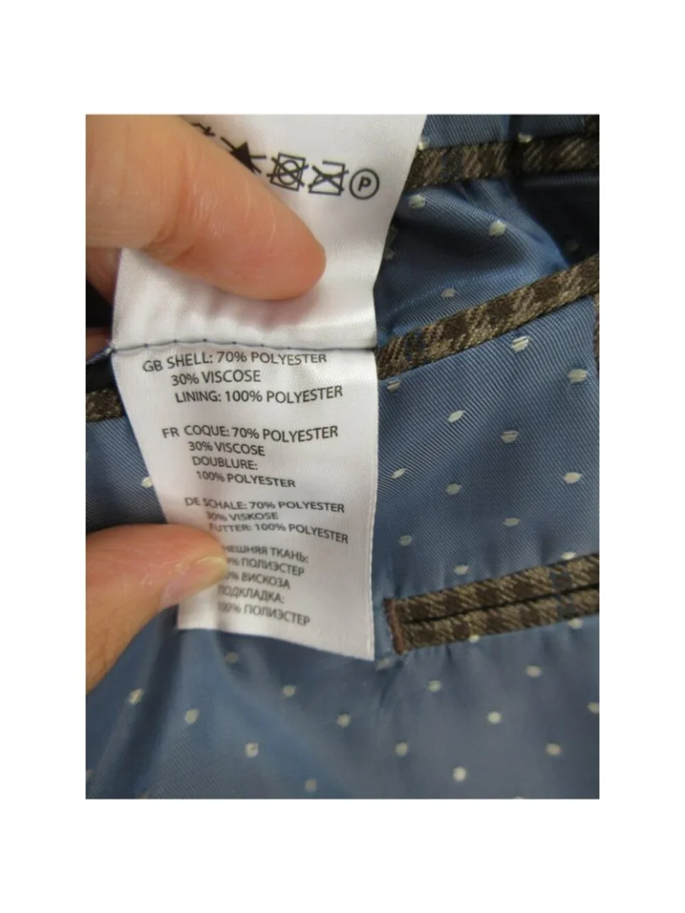 Oak Hill Sport Coat XXL Blazer Micro Check Windowpane Polka Dots Lined